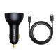 АЗП Baseus Qualcomm Quick Charge 5 Technology Multi-Port Fast Charge Car Charger C+C+U 160W set Gray