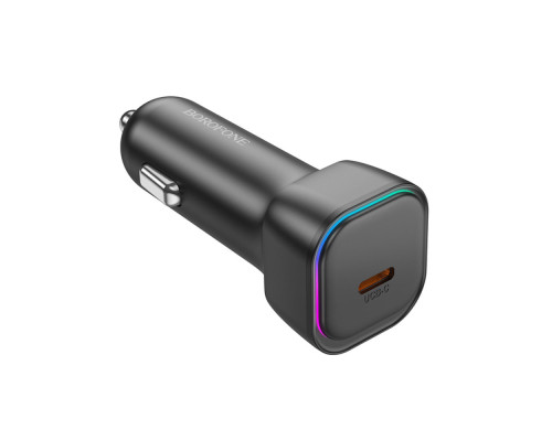 Автомобільний зарядний пристрій BOROFONE BZ28 Trophie single port PD30W car charger Black