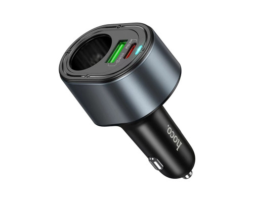 Автомобільний зарядний пристрій HOCO Z56 Friend PD35W+QC3.0 cigarette lighter car charger Black (6942007633031)
