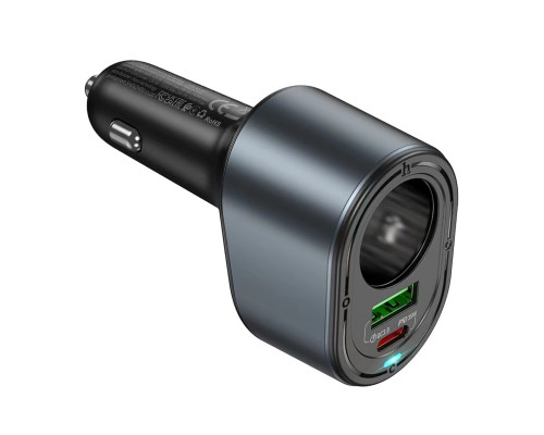 Автомобільний зарядний пристрій HOCO Z56 Friend PD35W+QC3.0 cigarette lighter car charger Black (6942007633031)