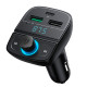 АЗП з FM-модулятором UGREEN CD229 FM&Bluetooth Transmitter&Car Charger + TF Slot Black (UGR-80910)