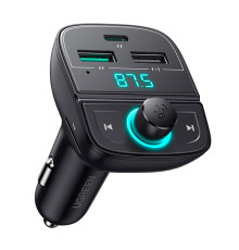 АЗП з FM-модулятором UGREEN CD229 FM&Bluetooth Transmitter&Car Charger + TF Slot Black (UGR-80910)