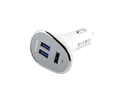 Автомобільний зарядний пристрій REMAX Car Charger RCC302 White