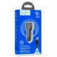 АЗП Hoco NZ3 40W 3A 2USB-C з кабелем lightning black PLS-00-00098802