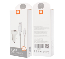 АЗП WUW T22 10.5W 2.1A 2USB-A з кабелем Micro USB white PLS-00-00082488