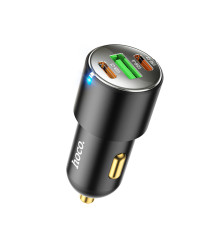 Автомобільний зарядний пристрій HOCO NZ6 PD45W 3-port(2C1A) car charger Black