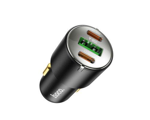 Автомобільний зарядний пристрій HOCO NZ6 PD45W 3-port(2C1A) car charger Black