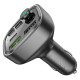 АЗП з FM-модулятором BOROFONE BC48 Broad QC3.0 car BT FM transmitter 18W Black