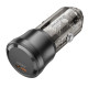 Автомобільний зарядний пристрій BOROFONE BZ24 Clever single port PD20W car charger Transparent Black