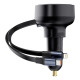 Автомобільний зарядний пристрій Baseus Enjoyment Pro Car Charger C+Retractable C & iP Cable 60W Cluster Black (C00057802111-00)