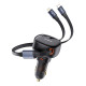 Автомобільний зарядний пристрій Baseus Enjoyment Pro Car Charger C+Retractable C & iP Cable 60W Cluster Black (C00057802111-00)