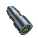 Автомобільний зарядний пристрій HOCO Z60 Bloom 48W dual-port PD30W+QC3.0 multi-protocol car charger Metal Gray (6942007642095)