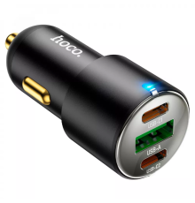 АЗП Hoco NZ6 45W 3A 1USB-A+2USB-C black PLS-00-00098803