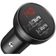 Автомобільний зарядний пристрій Baseus Digital Display Dual USB 4.8A Car Charger 24W Grey