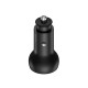 Автомобільний зарядний пристрій BOROFONE BZ9A Wise route dual port digital display car charger Black