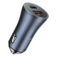 АЗП Baseus Golden Contactor Pro Dual Quick Charger Car Charger U+C 40W Dark Gray