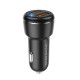 Автомобільний зарядний пристрій BOROFONE BZ17 Core dual port QC3.0 car charger set(Type-C) 18W