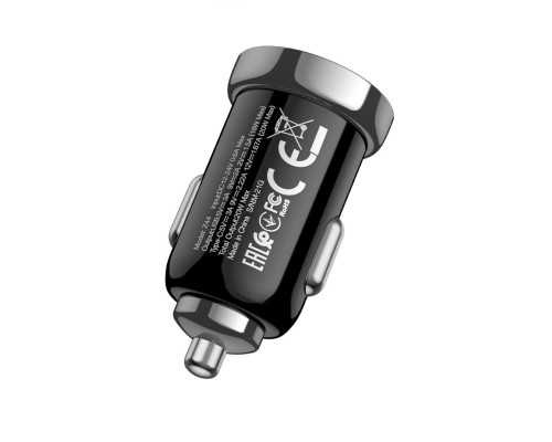 Автомобільний зарядний пристрій HOCO Z44 Leading PD20W+QC3.0 car charger Black (6931474757241)