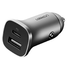 Автомобільний зарядний пристрій UGREEN CD130 Dual USB Car Charger (Space Gray) (UGR-30780)