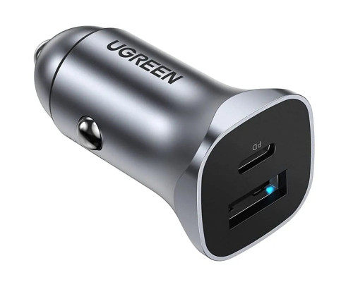 Автомобільний зарядний пристрій UGREEN CD130 Dual USB Car Charger (Space Gray) (UGR-30780)