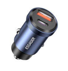 Автомобільний зарядний пристрій Essager Gyroscope Mini 45W Car Charger USB-A + Type-C blue (ECCAC45-TL03-Z)