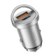 Автомобільний зарядний пристрій HOCO NZ10 Handy PD45W+QC3.0 car charger Silver