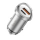 Автомобільний зарядний пристрій HOCO NZ10 Handy PD45W+QC3.0 car charger Silver