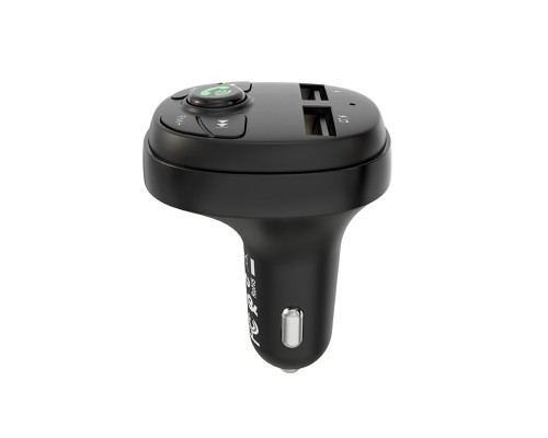 АЗП з FM-модулятором BOROFONE BC26 Music joy Car wireless FM transmitter Black