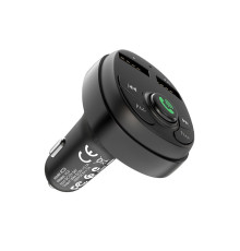 АЗП з FM-модулятором BOROFONE BC26 Music joy Car wireless FM transmitter Black