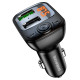АЗП з FM-модулятором BOROFONE BC41 Eminency QC3.0 Car BT FM transmitter 18W Black (BC41B)