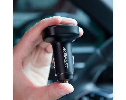 Автомобільний зарядний пристрій ACEFAST B9 66W(2USB-A+USB-C) three port metal car charger (6974316281726)