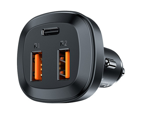 Автомобільний зарядний пристрій ACEFAST B9 66W(2USB-A+USB-C) three port metal car charger (6974316281726)