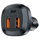 Автомобільний зарядний пристрій ACEFAST B9 66W(2USB-A+USB-C) three port metal car charger (6974316281726)