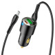 Автомобільний зарядний пристрій HOCO NZ6 PD45W 3-port(2C1A) car charger set(Type-C to Type-C) Black