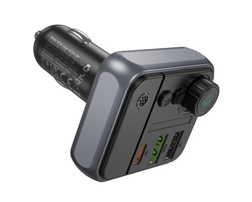 АЗП з FM-модулятором BOROFONE BC50 Ascenso PD20W+QC3.0 car BT FM transmitter Black (6941991115257)