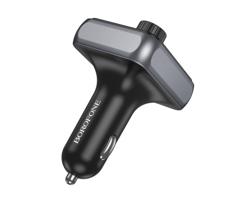 АЗП з FM-модулятором BOROFONE BC50 Ascenso PD20W+QC3.0 car BT FM transmitter Black (6941991115257)