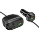 Автомобільний зарядний пристрій HOCO Z59A Rank 96W(2C2A) cigarette lighter slot car charger Black (6942007641517)