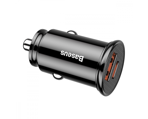АЗП Baseus Circular Plastic 30W 3A 1USB-A+1USB-C black PLS-00-00042069