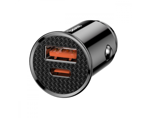 АЗП Baseus Circular Plastic 30W 3A 1USB-A+1USB-C black PLS-00-00042069