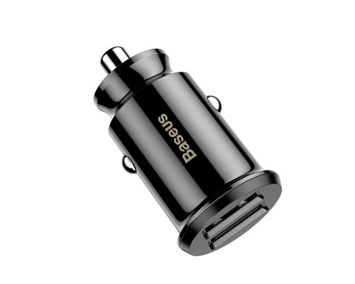 Автомобільний зарядний пристрій Baseus Grain Car Charger 3.1A Black