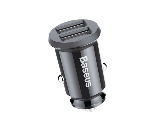 Автомобільний зарядний пристрій Baseus Grain Car Charger 3.1A Black