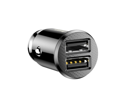 Автомобільний зарядний пристрій Baseus Grain Car Charger 3.1A Black