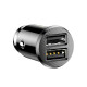 Автомобільний зарядний пристрій Baseus Grain Car Charger 3.1A Black