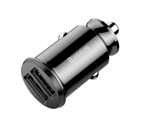 Автомобільний зарядний пристрій Baseus Grain Car Charger 3.1A Black