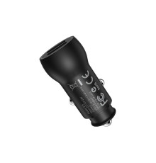 Автомобільний зарядний пристрій BOROFONE BZ9 Wise route dual port car charger Black