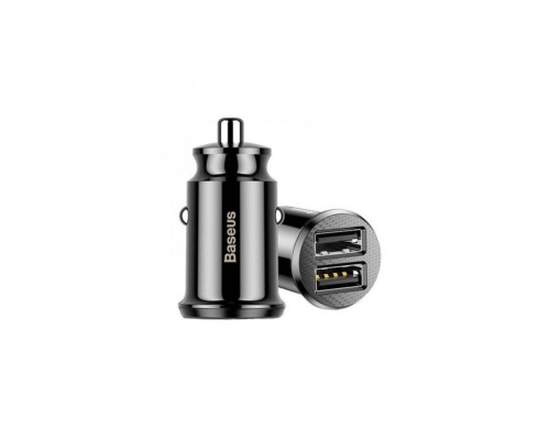 Автомобільний зарядний пристрій Baseus Grain Pro Car Charger (Dual USB 4.8A ) Black