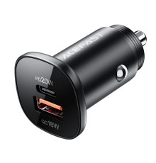 Автомобільний зарядний пристрій ACEFAST B1 mini 38W(USB-C+USB-A) dual-port metal car charger