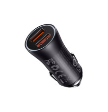 АЗП Baseus Golden Contactor Max Dual Fast Charger Car Charger U+U 60W Dark Gray (CGJM000013)