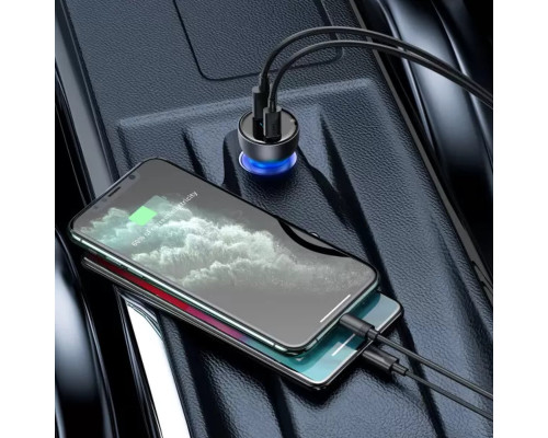 АЗП Baseus Particular Digital Display QC+PPS Dual Quick Charger Car Charger 65W Shallow tarnish