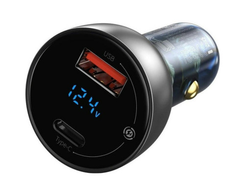 АЗП Baseus Particular Digital Display QC+PPS Dual Quick Charger Car Charger 65W Shallow tarnish